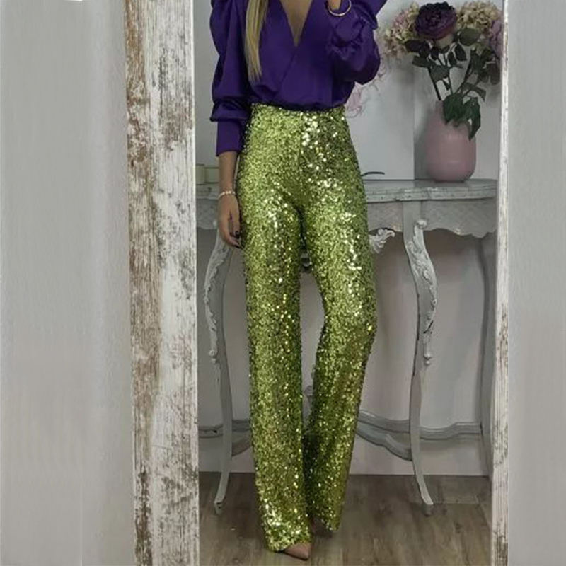Summer Clothing Wraps - BKLD Party Glitter Pants Casual Slim