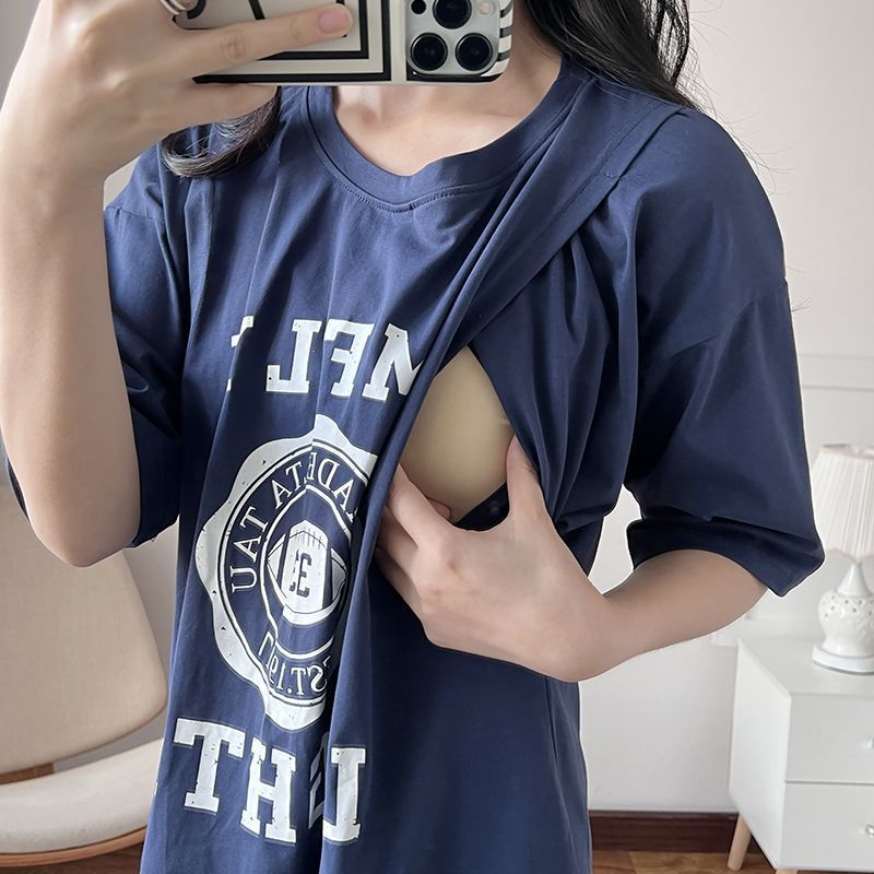 Nursing Dress Pregnant Breastf - đánh giá và giá Summer Clothing