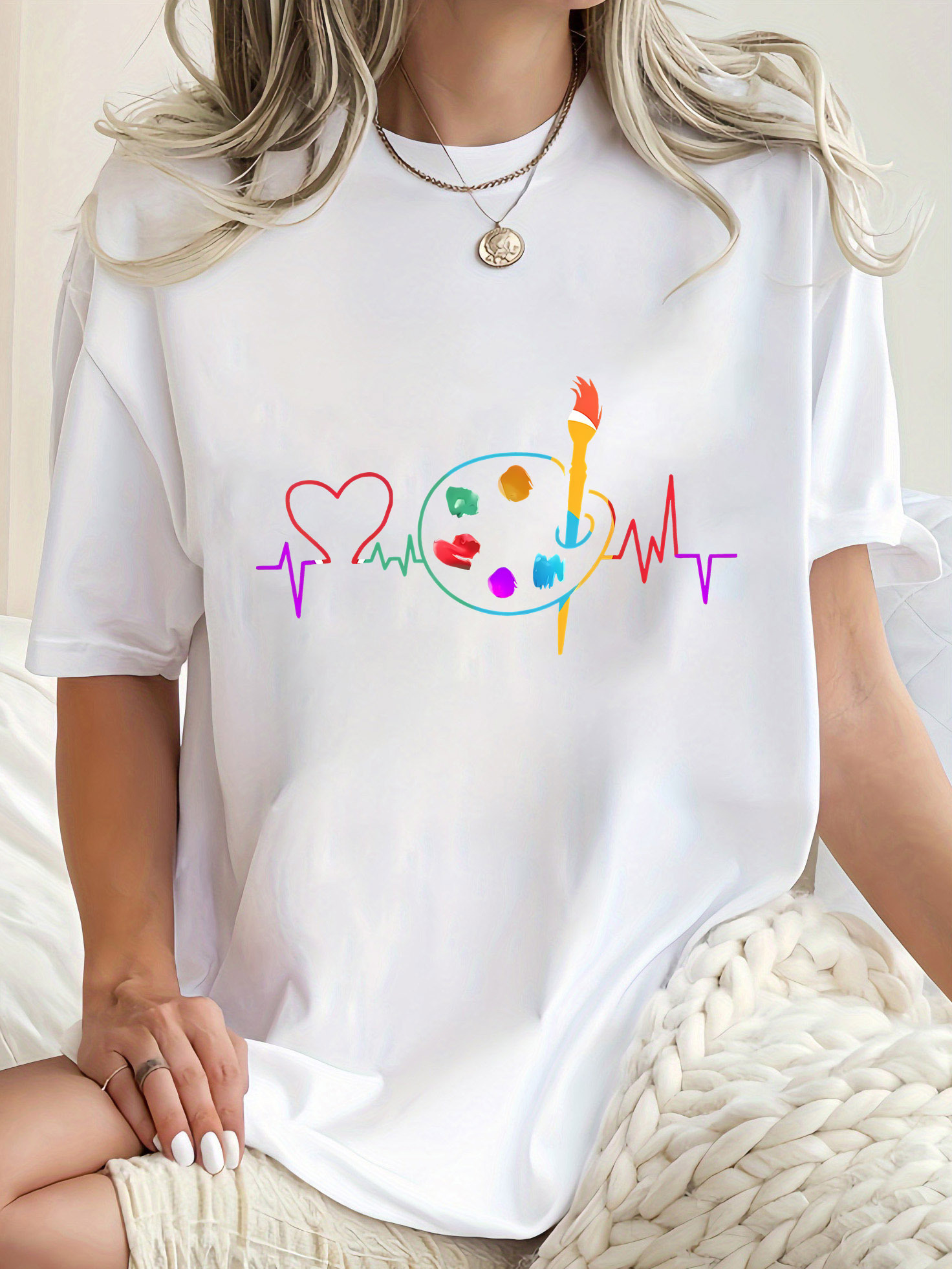 Colorful Geometric Women's Cas - đánh giá và giá Summer Clothing Palette
