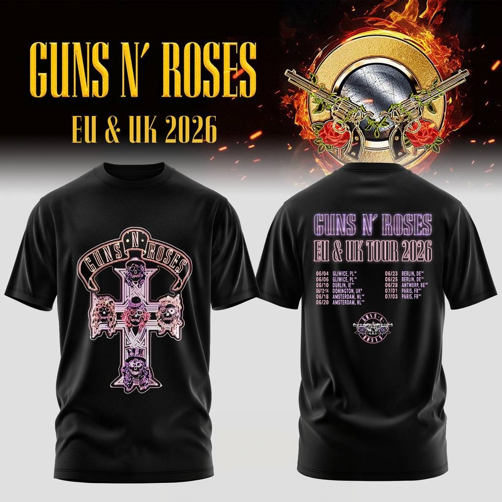 Guns N Roses EU & UK TOUR 2026 - đánh giá và giá Summer Clothing Uk Men