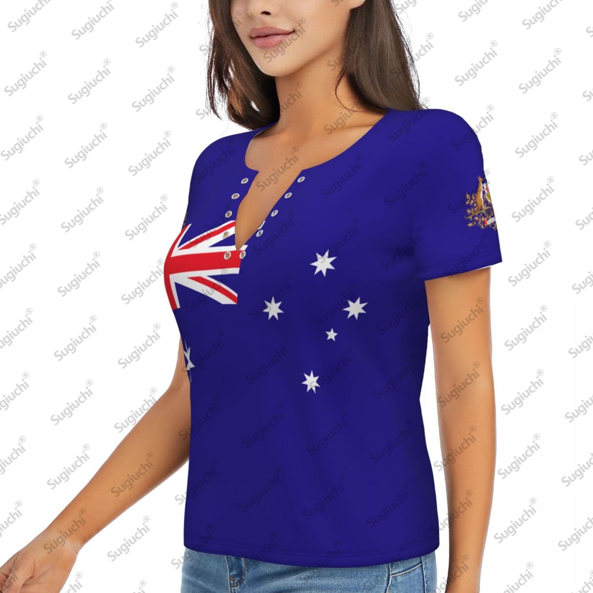 2025 Australia Flag Sexy Deep  - đánh giá và giá Summer Clothing Women Australia