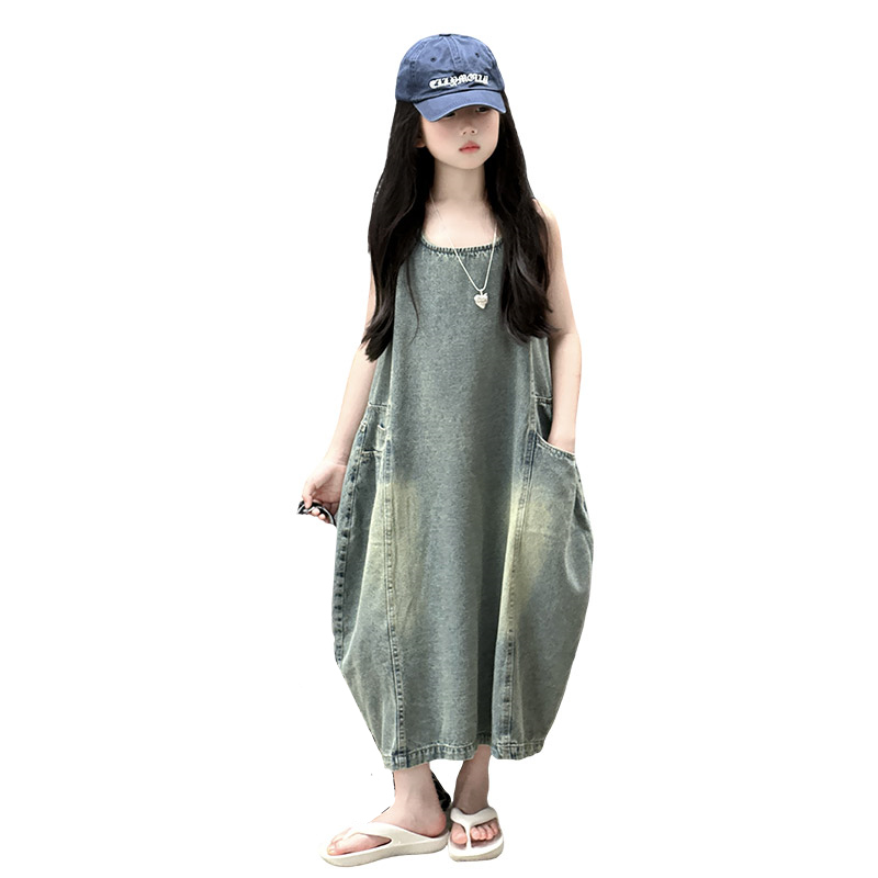 Vintage Blue Children Girls Hi - đánh giá và giá Summer Clothing Set For Girls