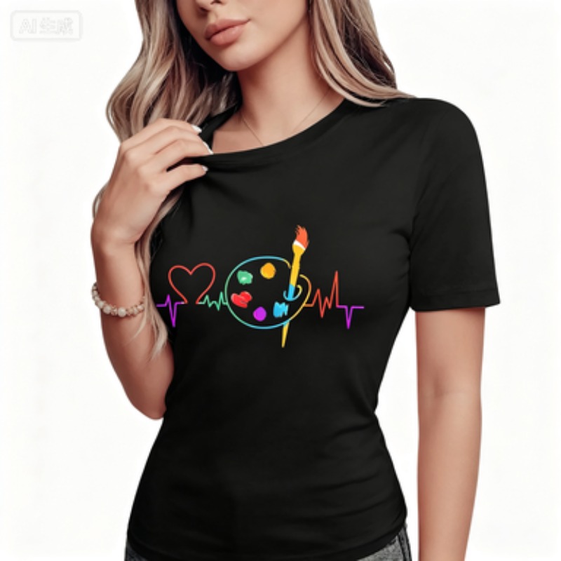 Colorful Geometric Women's Cas - đánh giá và giá Summer Clothing Palette