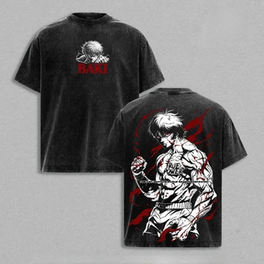 Japanese Anime Baki T-shirt Go - đánh giá và giá Summer Japanese Clothing